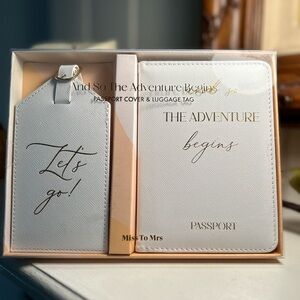 Passport Cover and Luggage Tag- NEW